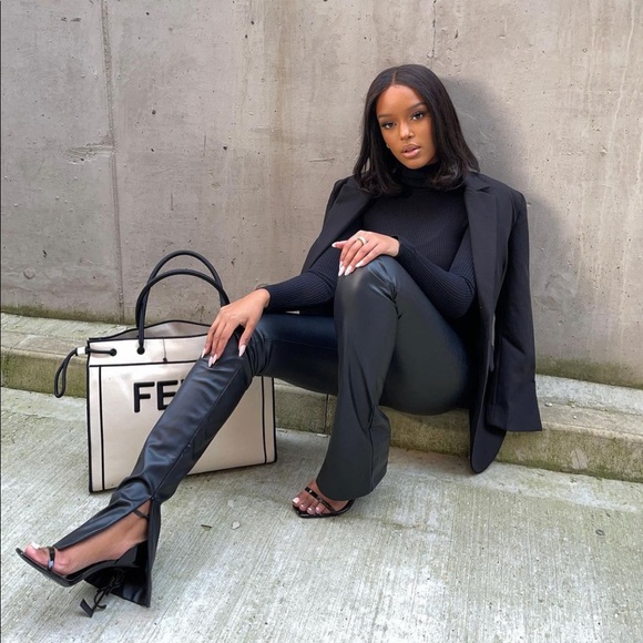 extra long leather pants